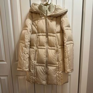 Women's Cream Puffer Jacket